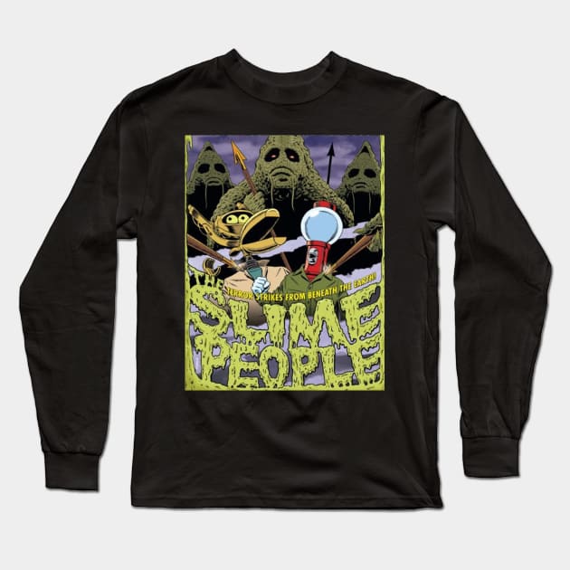 MST3K Mystery Science Promotional Artwork - The Slime People Long Sleeve T-Shirt by Starbase79